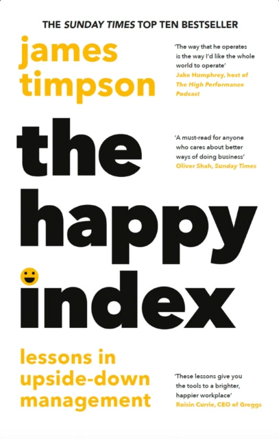 Book cover of: Happy Index. By: James Timpson