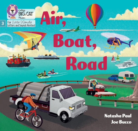 Book cover of: Air, Boat, Road. By: Natasha Paul