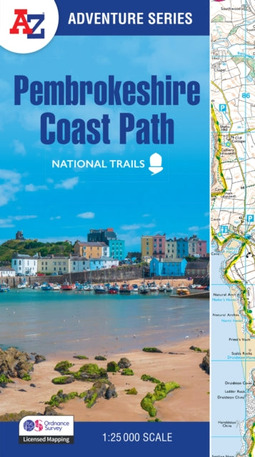 Book cover of: Pembrokeshire Coast Path. By: A-Z Maps