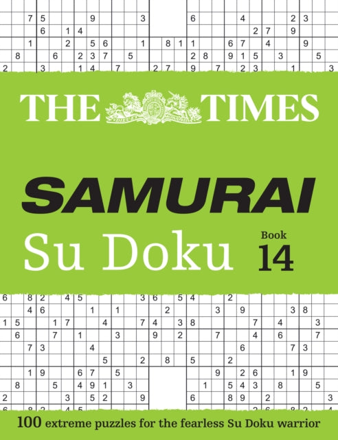 Times Samurai Su Doku 14, 100 Extreme Puzzles for the Fearless Su Doku Warrior 9780008748913 The Times Mind Games