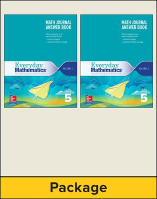 Book cover of: Everyday Mathematics 4, Grade 5, Journal Answer Books (Vol 1 & 2). By: McGraw Hill