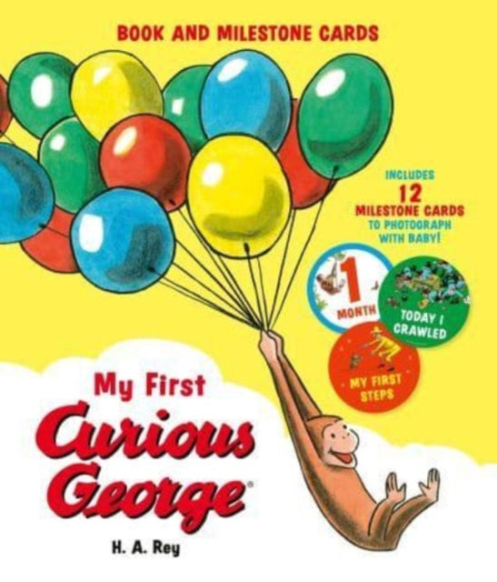 Book cover of: My First Curious George (Book and Milestone Cards). By: H. A. Rey