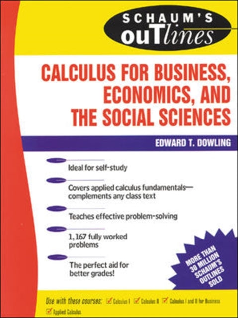 Book cover of: Schaum's Outline of Calculus for Business, Economics, and The Social Sciences