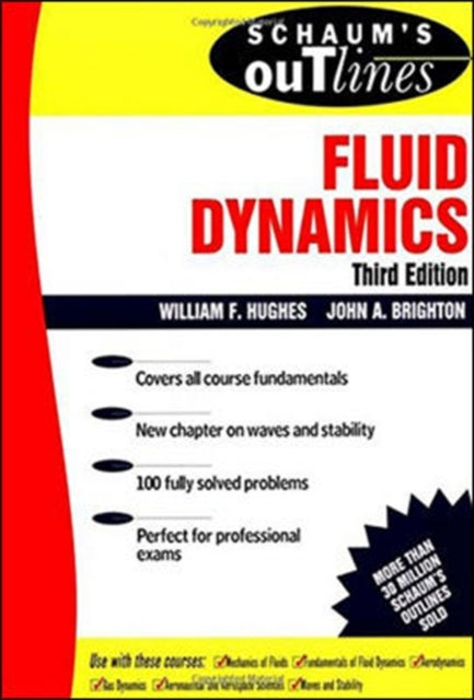 Book cover of: Schaum's Outline of Fluid Dynamics. By: William F. Hughes