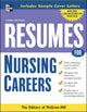 Book cover of: Resumes for Nursing Careers. By: McGraw-Hill Book Company, McGraw-Hill