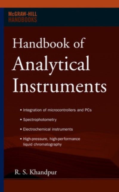 Book cover of: Handbook of Analytical Instruments. By: Raghbir Singh Khandpur, R S Khandpur