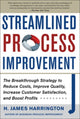 Book cover of: Streamlined Process Improvement. By: H. J. Harrington