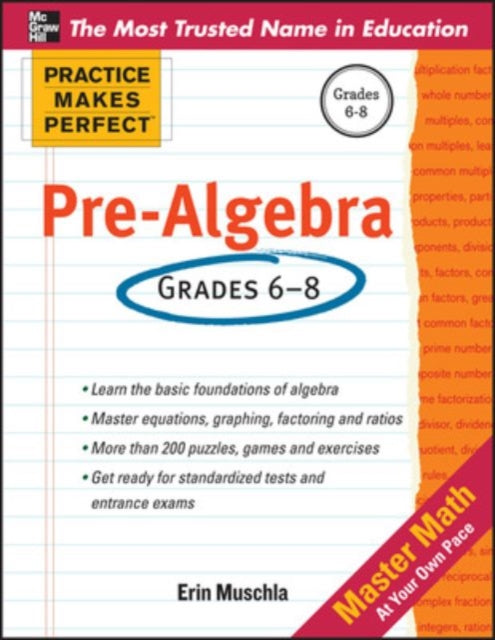 Book cover of: Practice Makes Perfect Pre-Algebra
