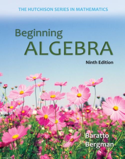 Book cover of: Beginning Algebra. By: Stefan Baratto
