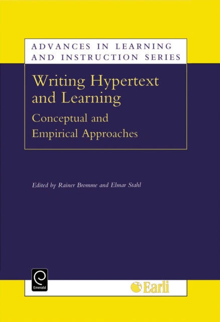 Book cover of: Writing Hypertext and Learning. By: Rainer Bromme