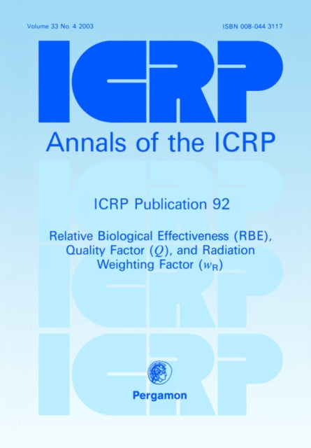 Book cover of: ICRP Publication 92. By: ICRP