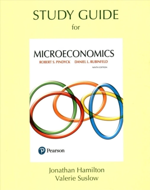 Book cover of: Study Guide for Microeconomics. By: Robert Pindyck