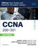 Book cover of: CCNA 200-301 Official Cert Guide and Network Simulator Library, Second Edition. By: Sean Wilkins