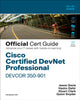 Book cover of: Cisco Certified DevNet Professional DEVCOR 350-901 Official Cert Guide. By: DAHIR, HAZIM