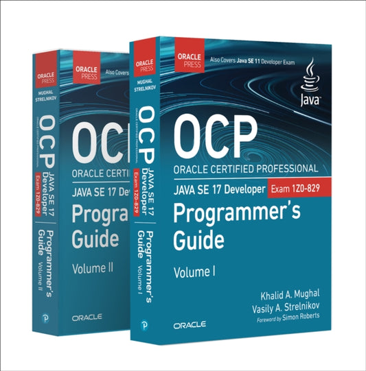 Book cover of: OCP Oracle Certified Professional Java SE 17 Developer (Exam 1Z0-829) Programmer's Guide. By: MUGHAL, KHALID