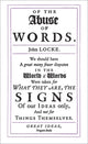 Book cover of: Of the Abuse of Words. By: John Locke