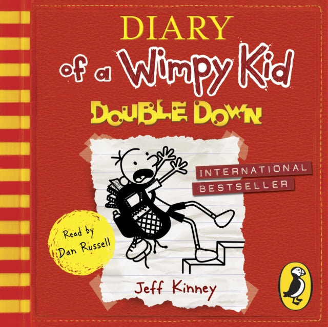 Book cover of: Diary of a Wimpy Kid: Double Down (Book 11). By: Jeff Kinney