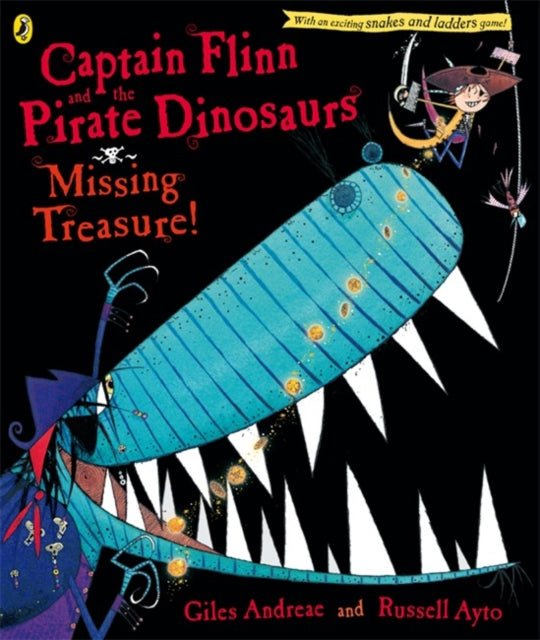 Book cover of: Captain Flinn and the Pirate Dinosaurs: Missing Treasure!. By: Giles Andreae
