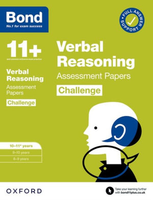 Bond 11+ Verbal Reasoning Challenge Assessment Papers 10-11 years