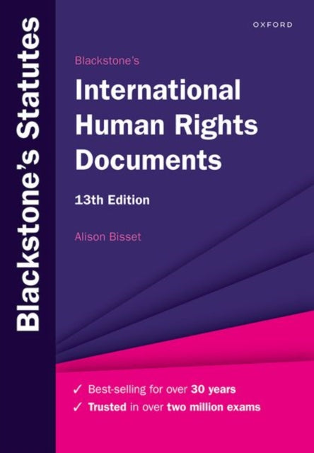 Book cover of: Blackstone's International Human Rights Documents. By: Alison Bisset
