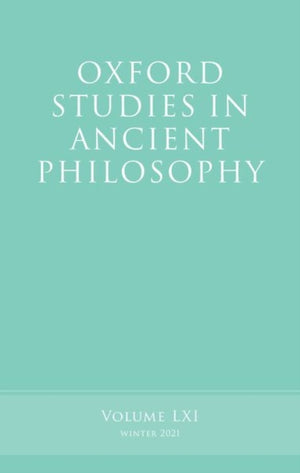 Oxford Studies in Ancient Philosophy, Volume 61