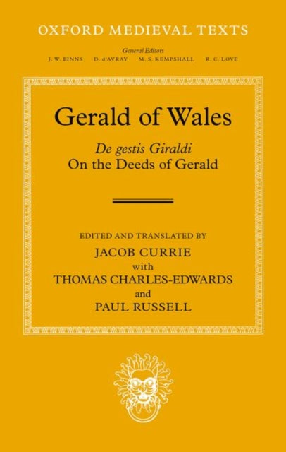 Book cover of: Gerald of Wales. By: Jacob Currie