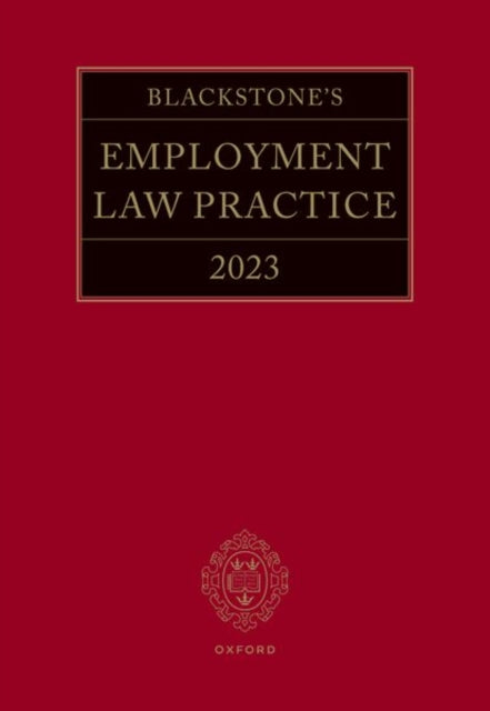 Book cover of: Blackstone's Employment Law Practice 2023. By: Lydia Banerjee