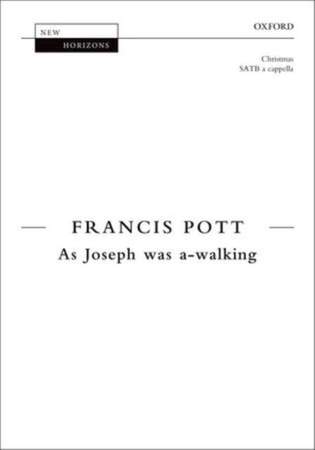 Book cover of: As Joseph was a-walking