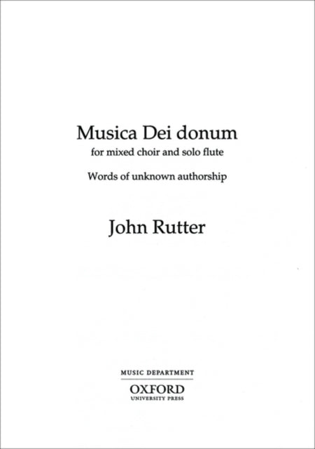 Book cover of: Musica Dei donum