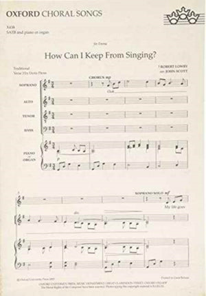 How can I keep from singing?