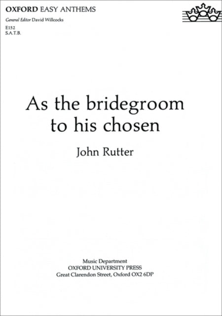 Book cover of: As the bridegroom to his chosen