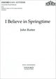 Book cover of: I believe in springtime