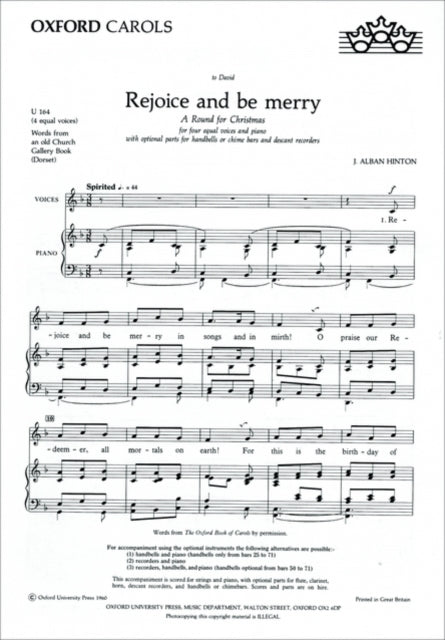 Book cover of: Rejoice and be merry