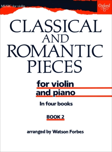 Book cover of: Classical and Romantic Pieces for Violin Book 2