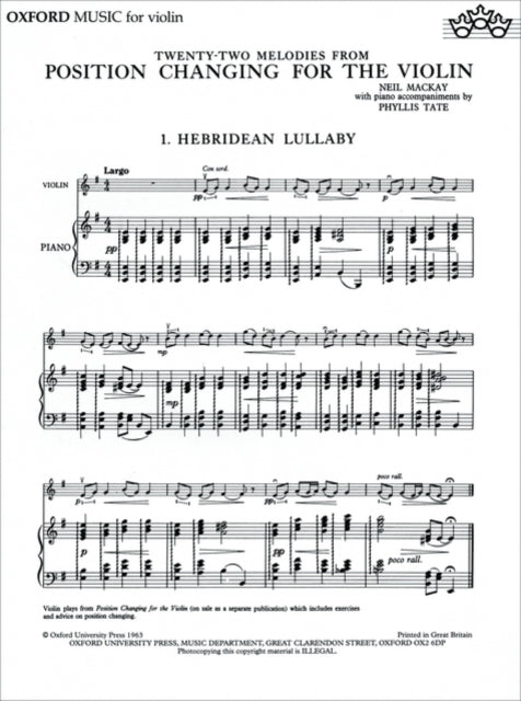 Book cover of: Position Changing for Violin