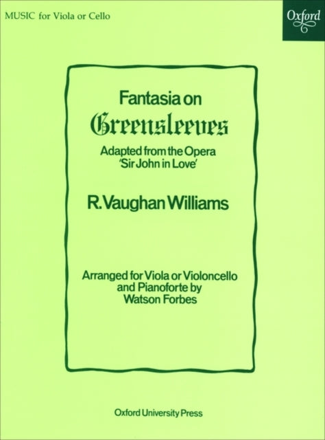 Book cover of: Fantasia on Greensleeves. By: Ralph Vaughan Williams