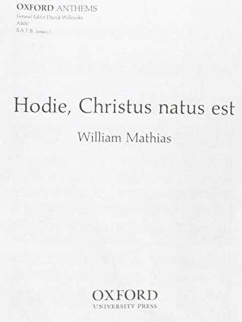 Book cover of: Hodie, Christus natus est