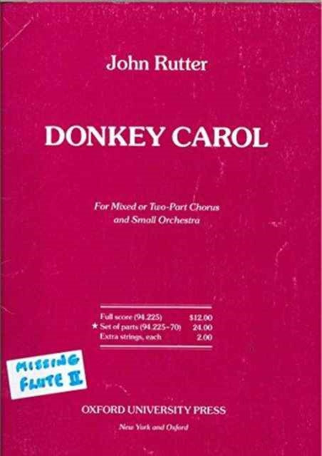 Book cover of: Donkey Carol. By: John Rutter