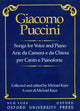 Book cover of: Songs for voice and piano. By: Giacomo Puccini