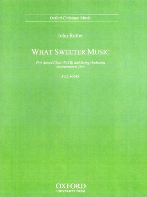 What sweeter music