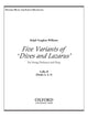 Book cover of: Five Variants on 'Dives and Lazarus'. By: Ralph Vaughan Williams