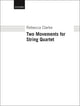 Book cover of: Two movements for string quartet. By: Rebecca Clarke