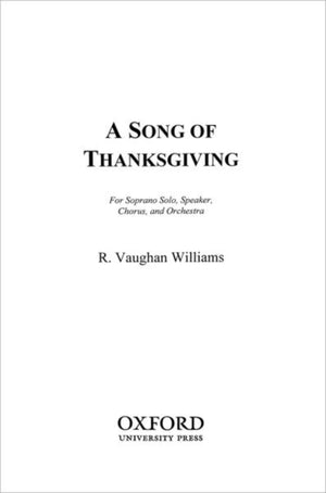 A Song of Thanksgiving