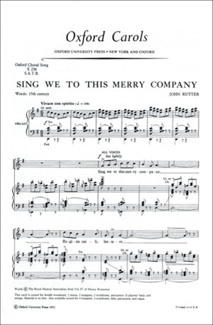 Sing we to this merry company