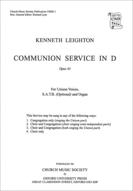 Book cover of: Communion Service in D Op. 45