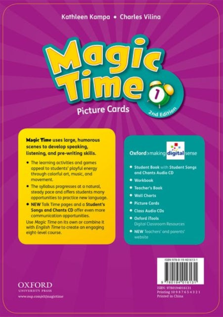 Book cover of: Magic Time: Level 1: Flashcards. By: Kathleen Kampa