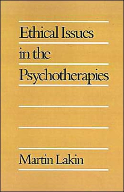 Book cover of: Ethical Issues in the Psychotherapies