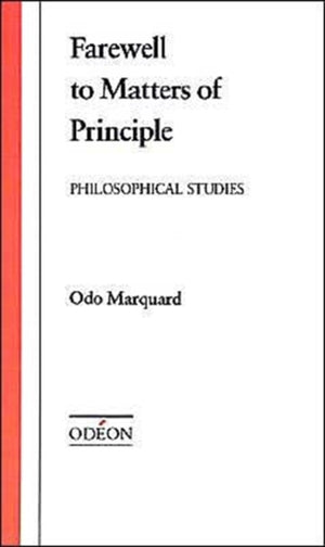 Farewell to Matters of Principle