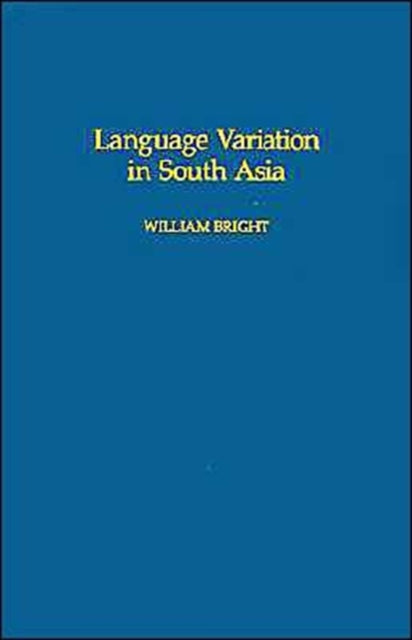 Book cover of: Language Variation in South Asia
