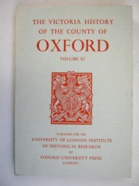 Book cover of: A History of the County of Oxford. By: Alan Crossley
